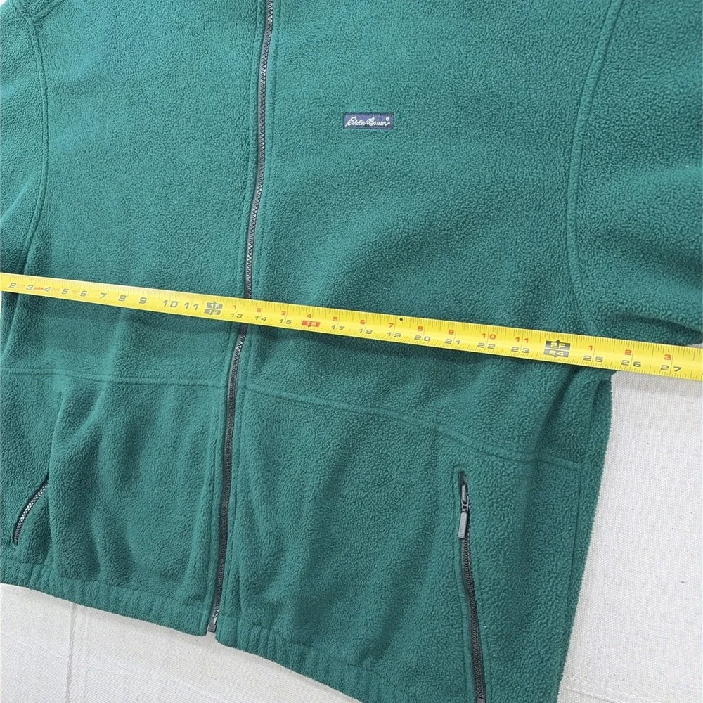 Vintage 90s Y2K  Eddie Bauer Fleece Jacket Full Zip - XL Large green
